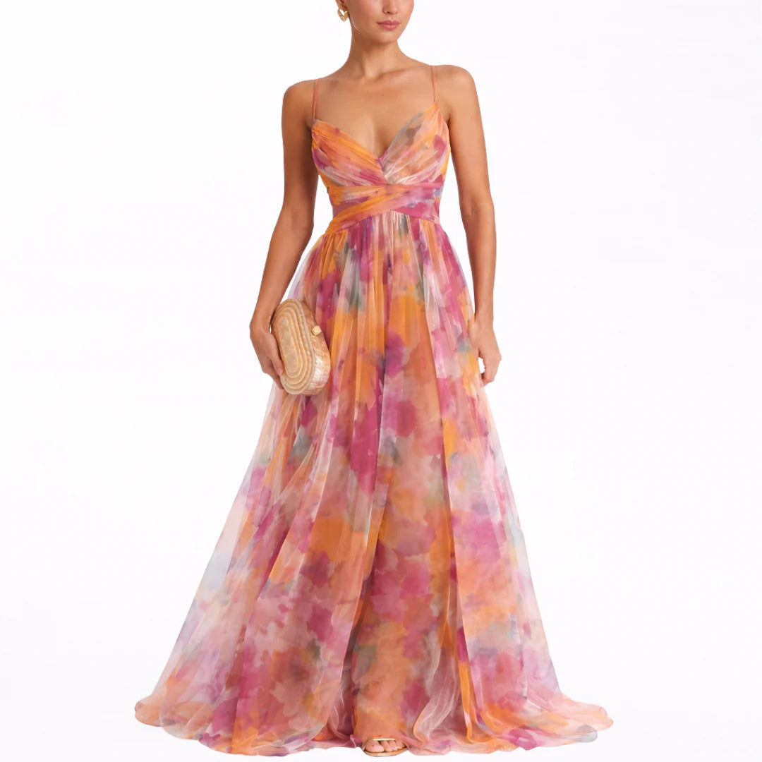 Giselle | Vestido largo floral encantador