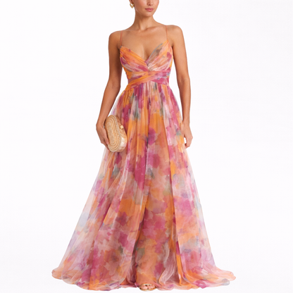 Giselle | Vestido largo floral encantador