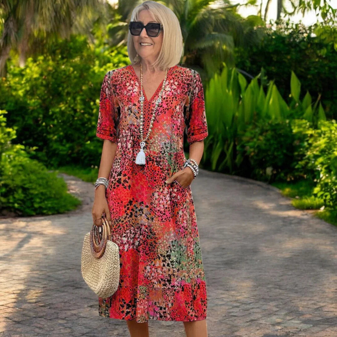 Iris – Vestido fluido ligero con efecto favorecedor