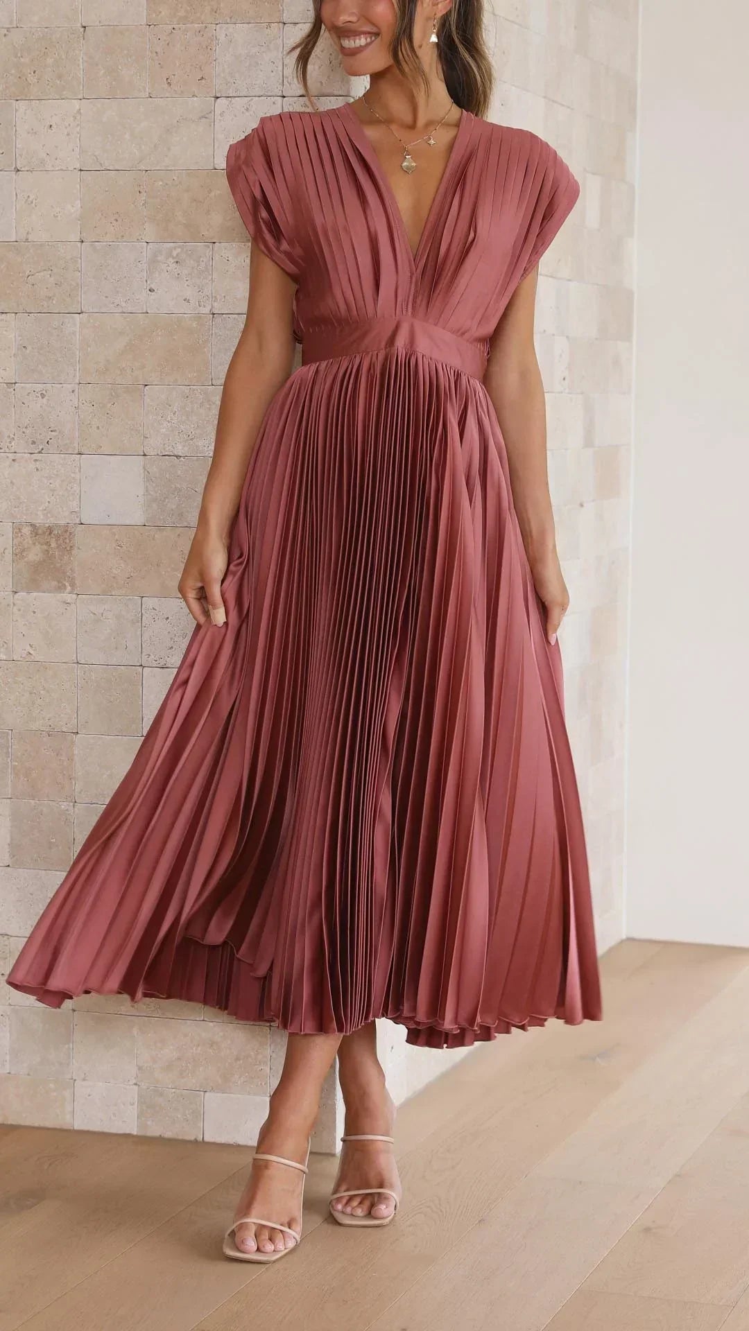Isla | Vestido plisado de estilo elegante