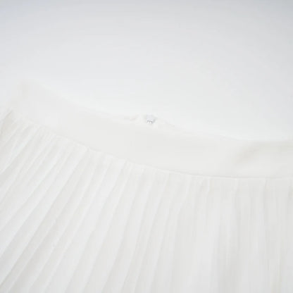 Vestido largo de capas con escote halter de Inés